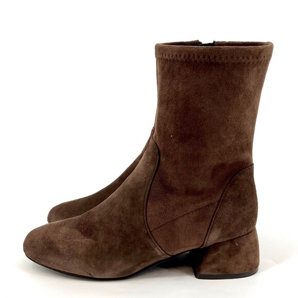 Gentle Souls by Kenneth Cole Emily Boot Size 7.5M Brown Shitake Suede Leather - Picture 4 of 16